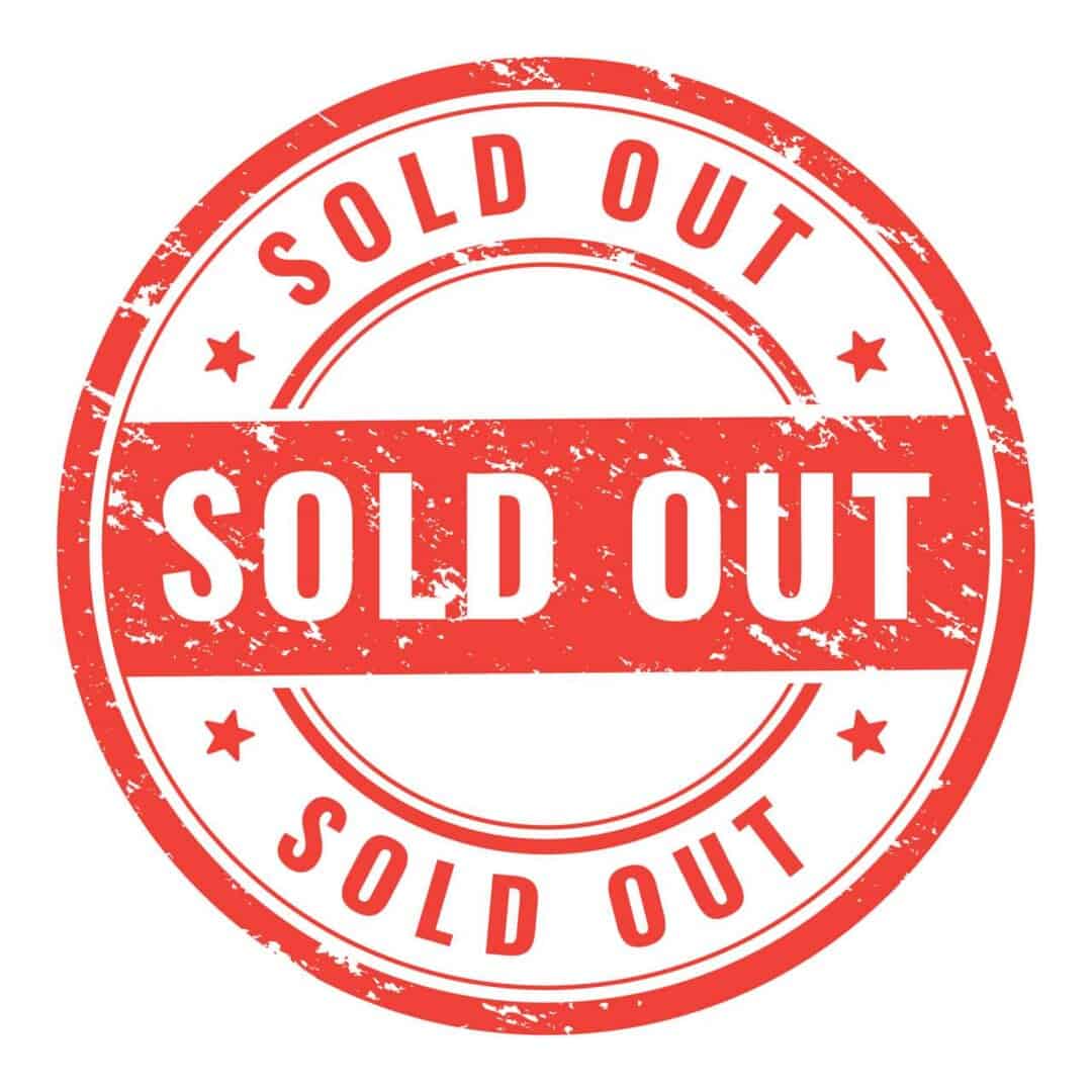Sold Out G.D.O. event badge for recovery awareness.